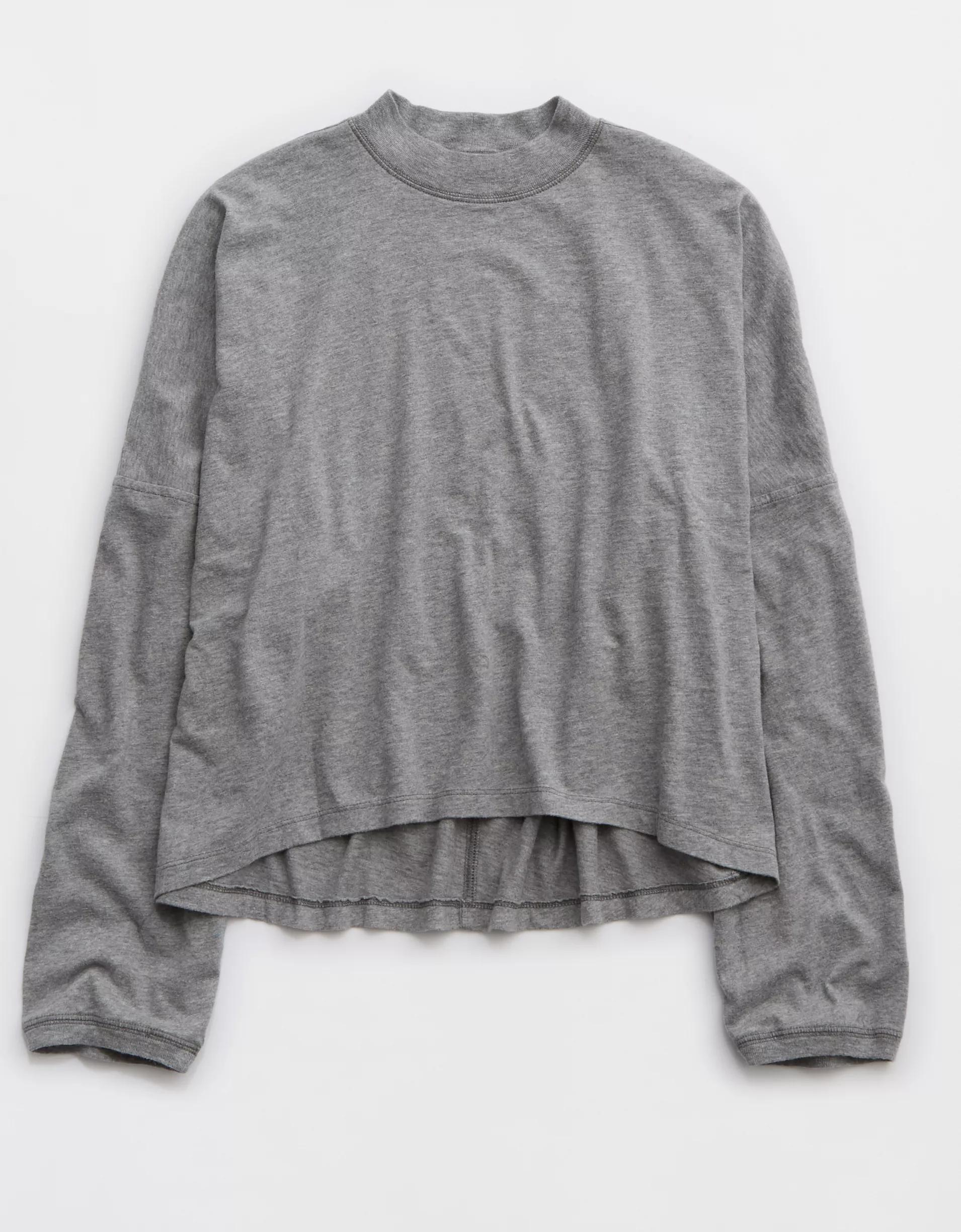 Aerie Cozy Long Sleeve Mockneck T-Shirt Product Image