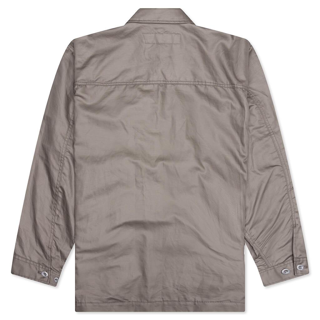 Multi-Pocket Chore Jacket - Grey Beige Male Product Image