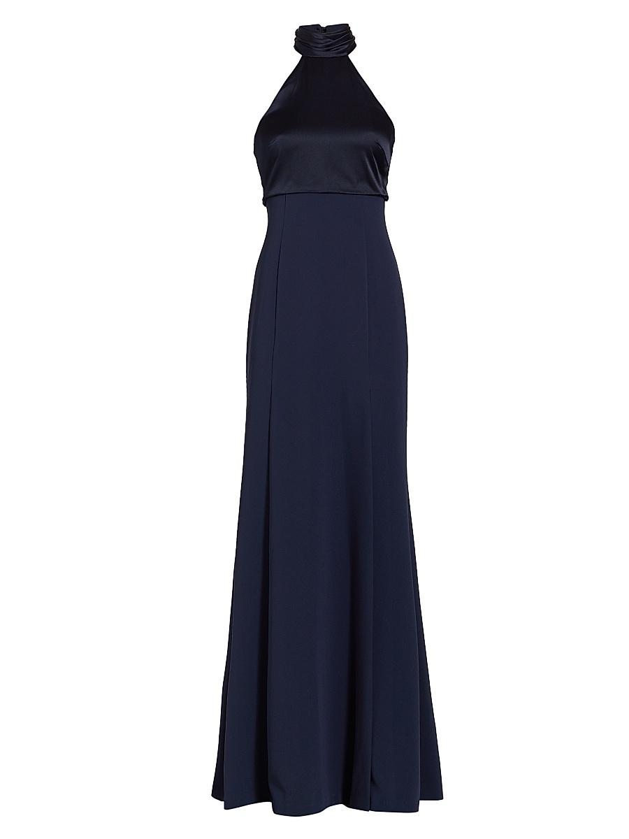 Womens Alexandra Turtleneck Halter Gown Product Image