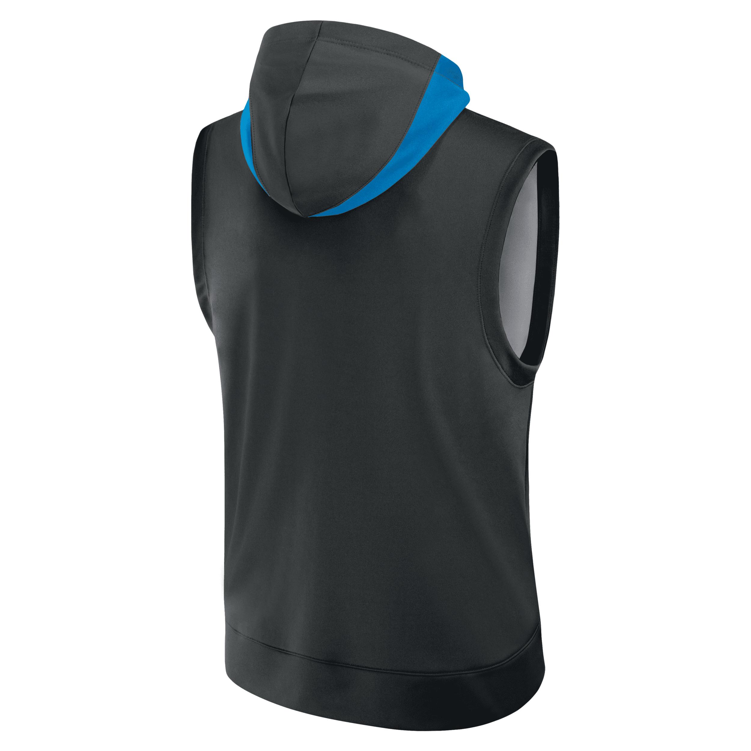 Miami Marlins Authentic Collection Menâs Nike Men's Dri-FIT MLB Sleeveless Pullover Hoodie Product Image