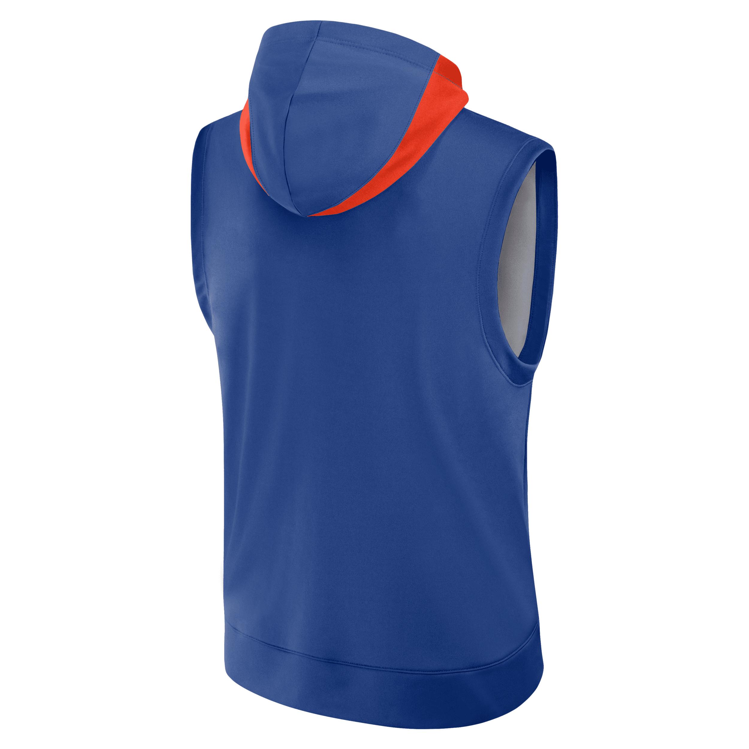 New York Mets Authentic Collection Menâs Nike Men's Dri-FIT MLB Sleeveless Pullover Hoodie Product Image