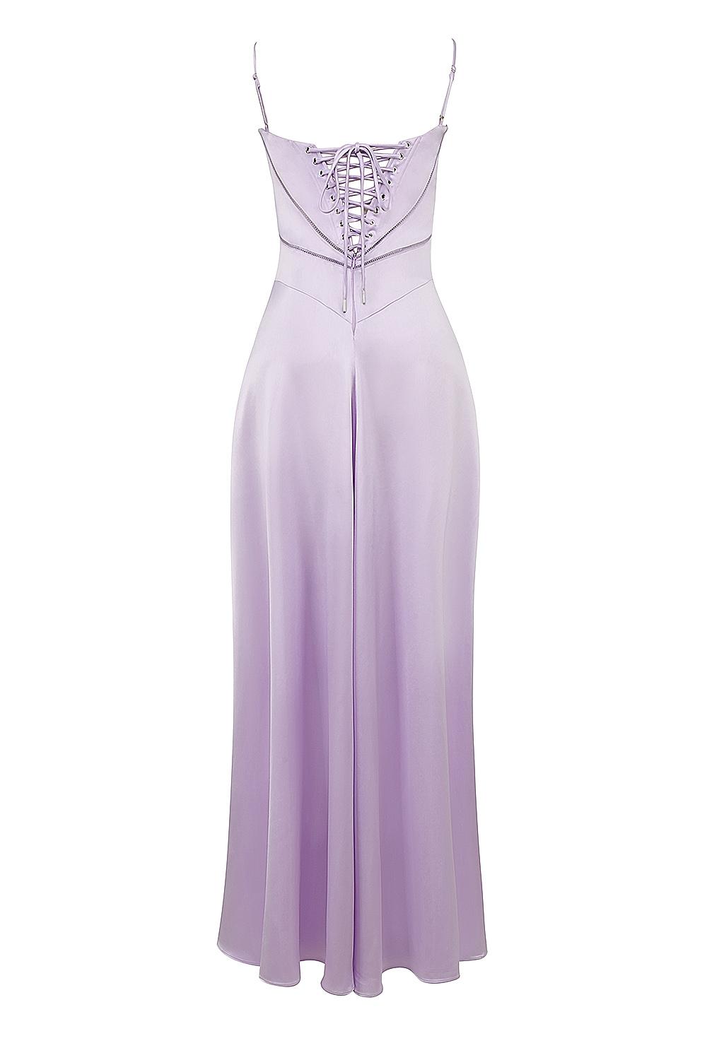 Anabella  orchid lace up maxi dress Product Image
