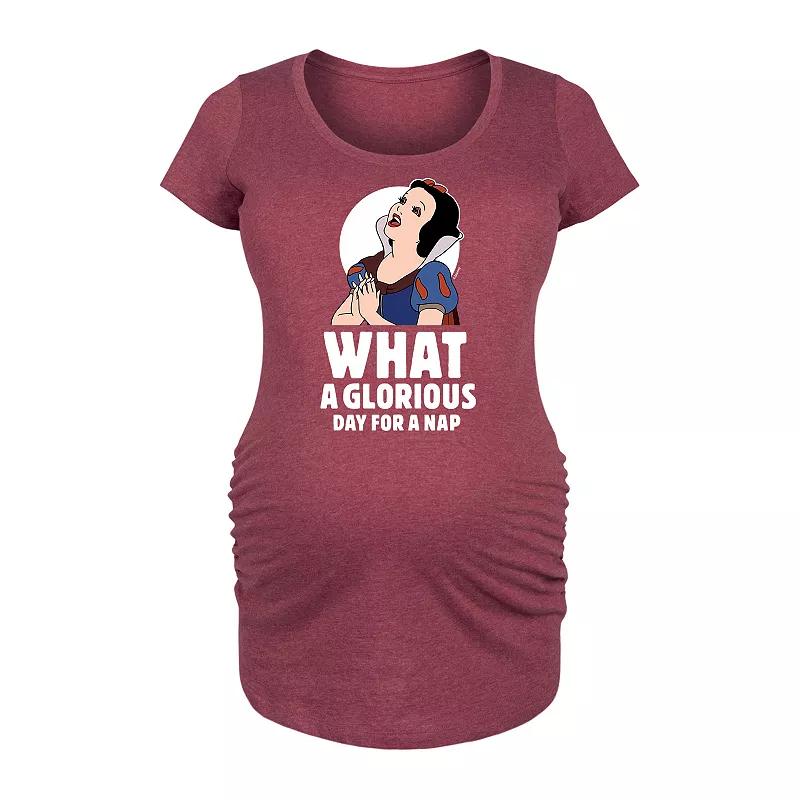 Disney Princess Snow White Maternity Nap Graphic Tee, Women's,  Product Image
