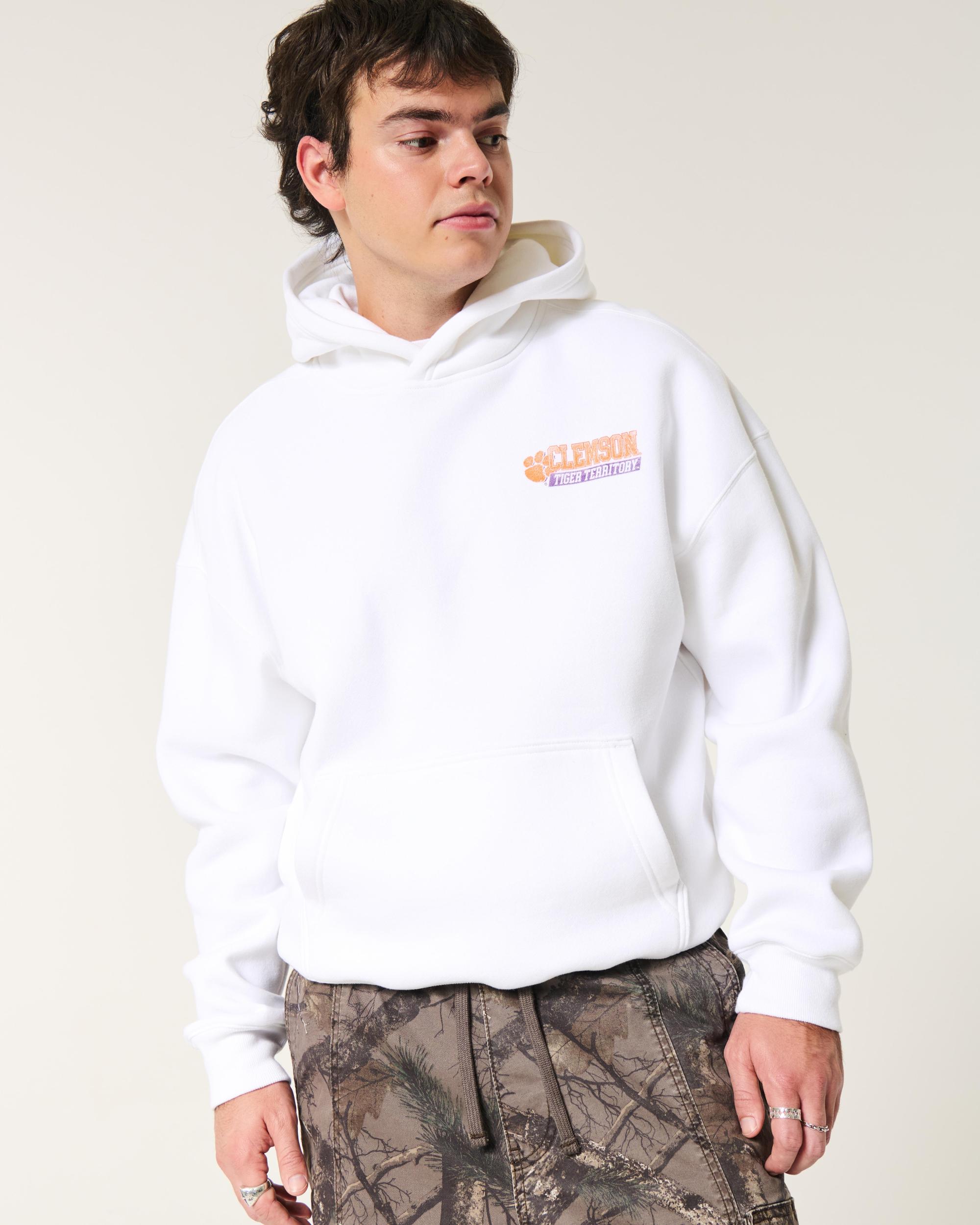 Boxy UConn Graphic Hoodie Product Image