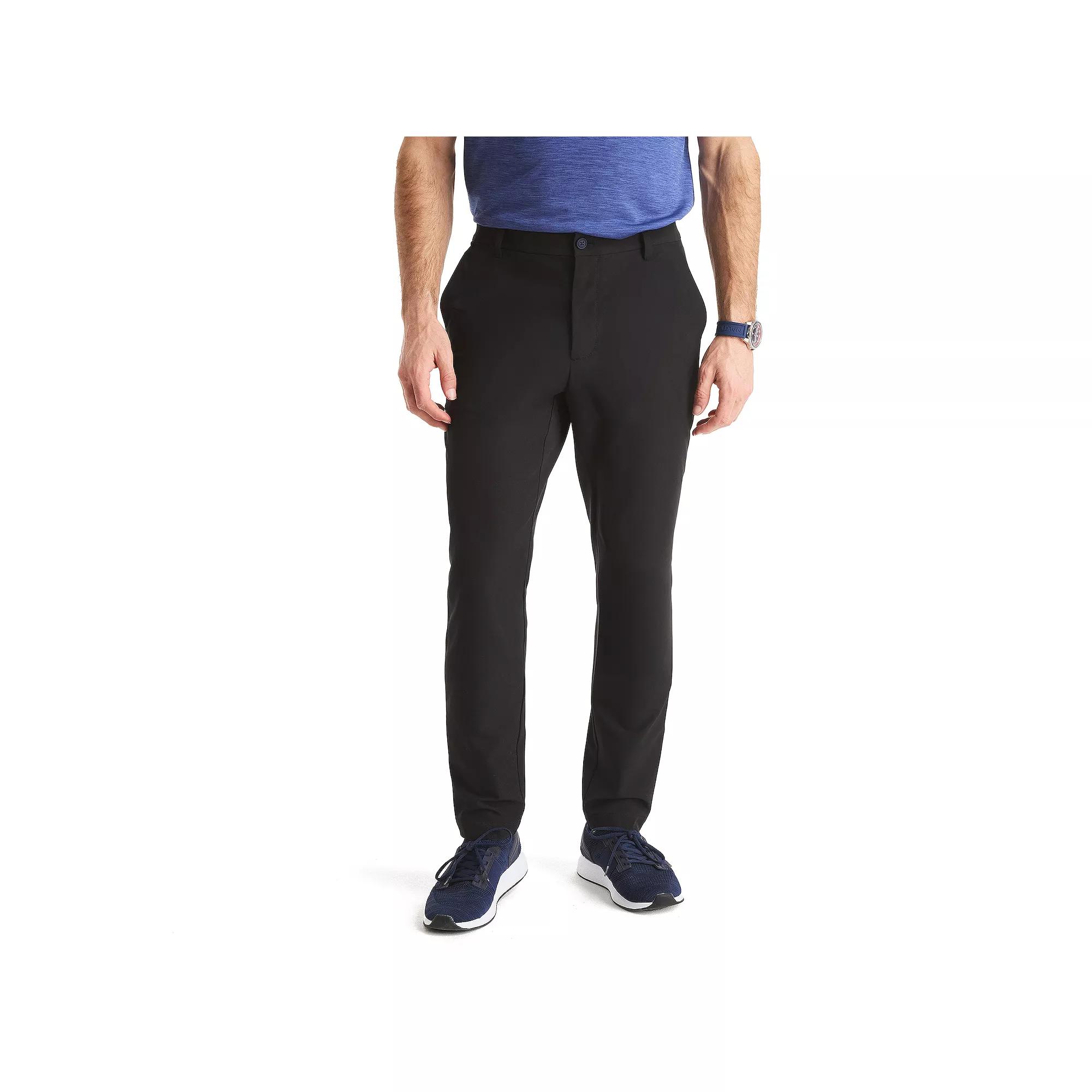 Mens Nautica Slim Fit Flat-Front Performance Pants Blue Seas Product Image