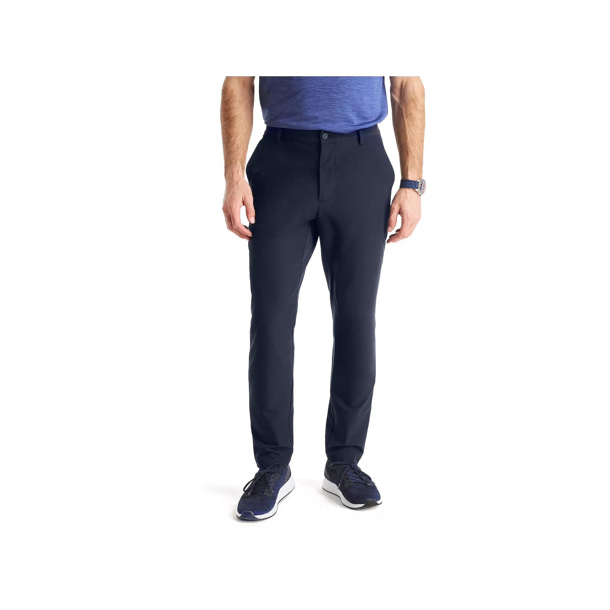 Men's Nautica Slim Fit Flat-Front Performance Pants,  Product Image