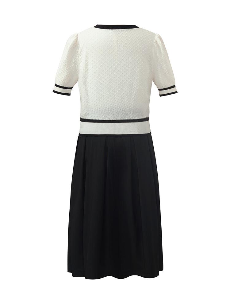 Classic Jacquard Knit Top And Half Women Skirt Two-Piece Set Product Image
