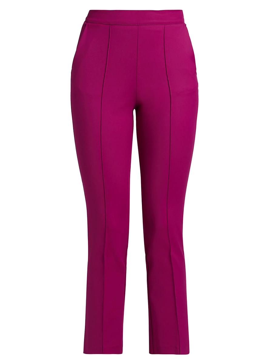Womens Vega Stretch Cotton High-Rise Crop Pants Product Image