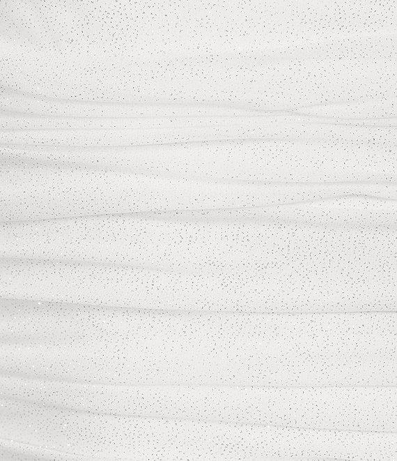 Jump Long Sleeve Square Neck Ruched Drape Detail Dress Product Image