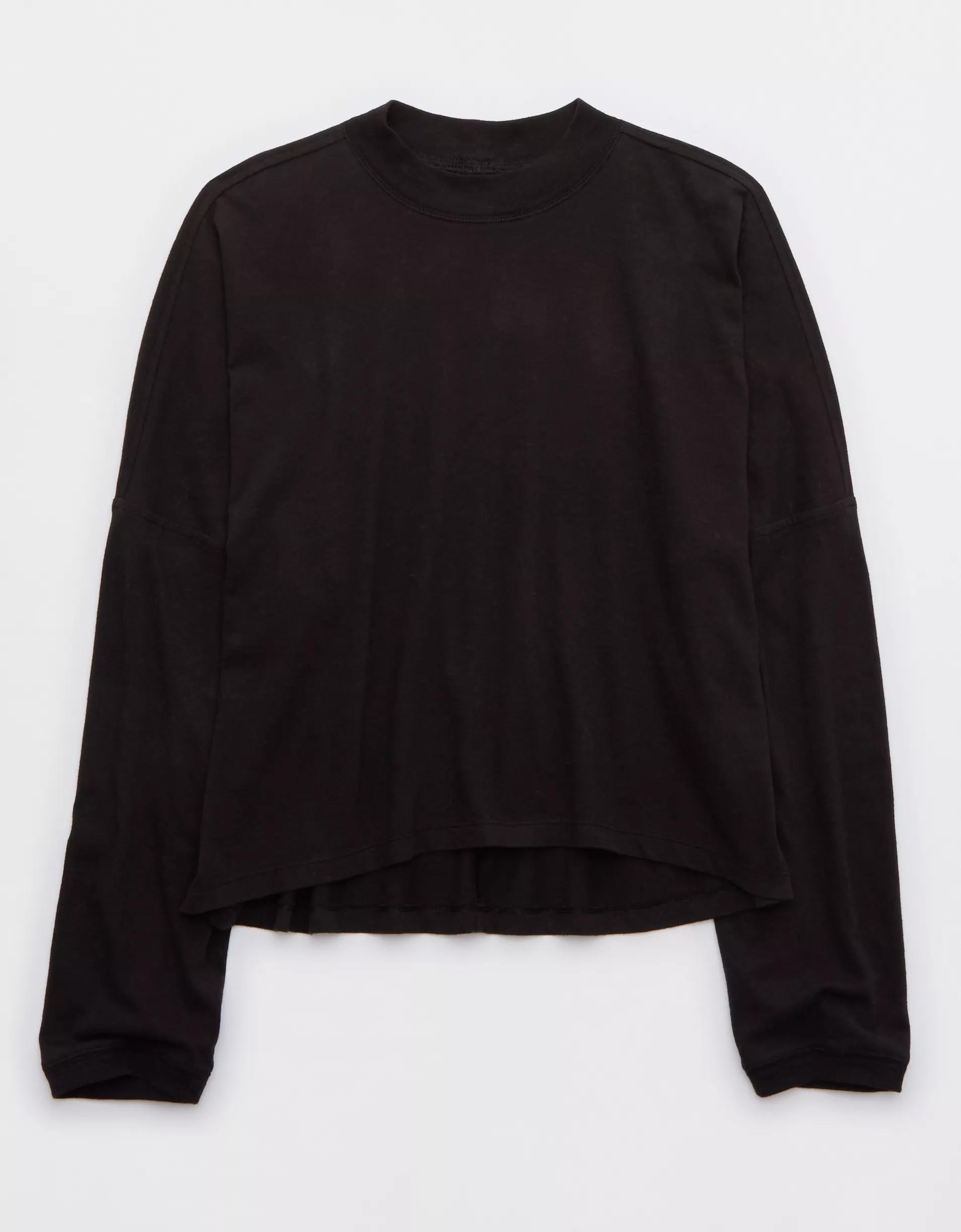 Aerie Cozy Long Sleeve Mockneck T-Shirt Product Image