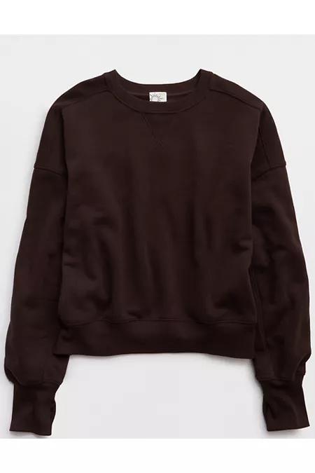 OFFLINE By Aerie Cloud Fleece Classic Crewneck Sweatshirt Women's Product Image