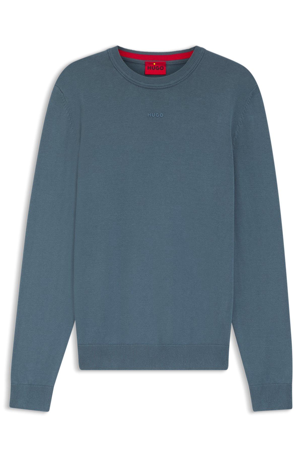 Logo-detail sweater in cotton Product Image