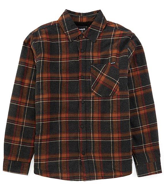 Hurley Portland Plaid Sherpa-Lined Flannel Shirt Product Image