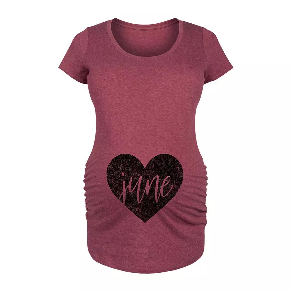 Maternity Heart June Graphic Tee, Women's,  Product Image
