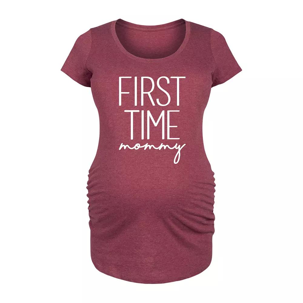 Maternity First Time Mommy Graphic Tee, Women's,  Product Image