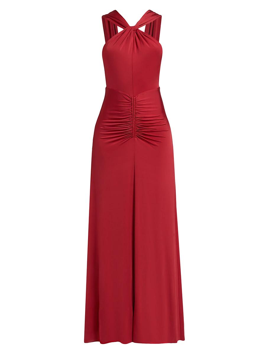 Womens Mena Jersey Halter Dress Product Image