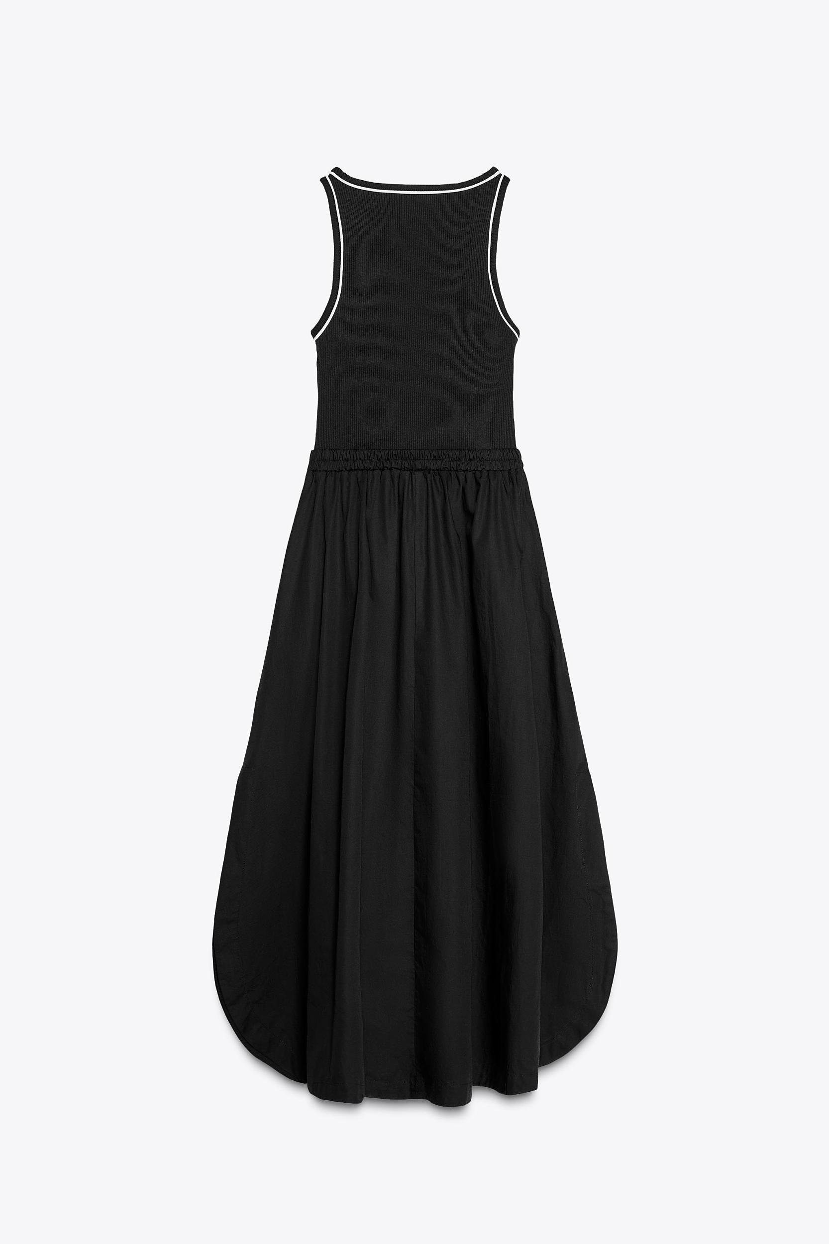 CONTRASTING MIDI DRESS Product Image
