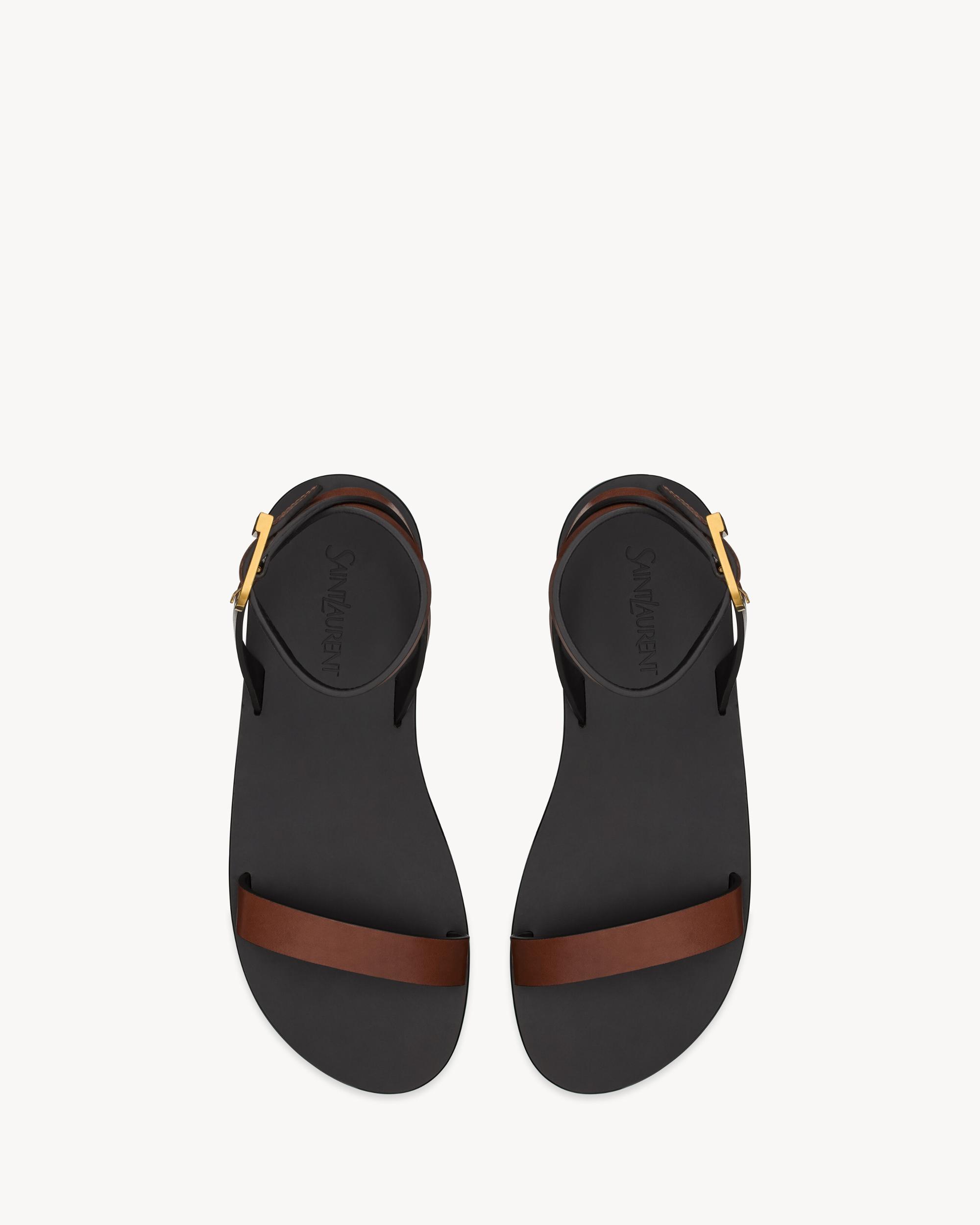 SAHARA sandals in smooth leather Product Image