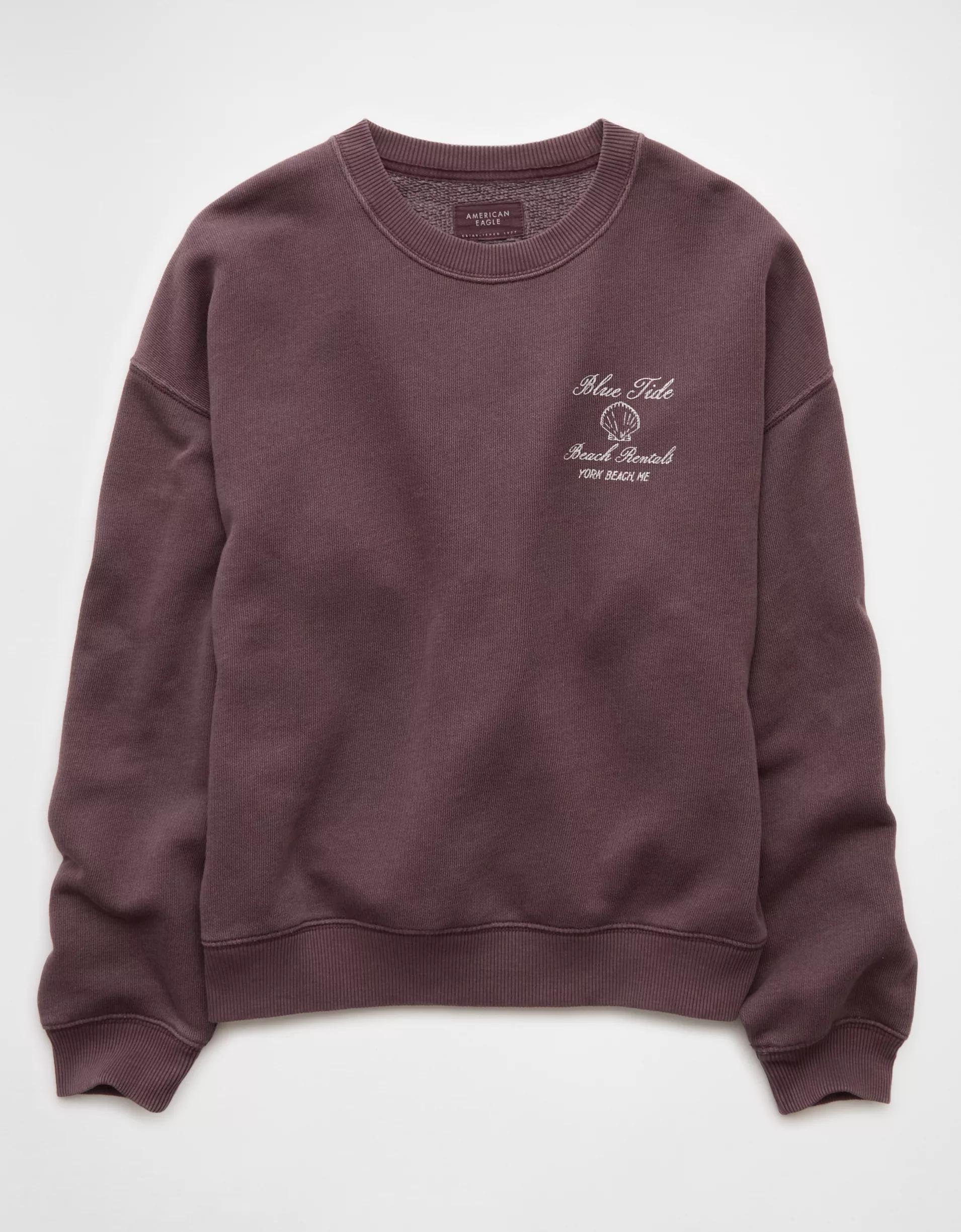 AE Relaxed Fit Destination Graphic Sweatshirt Product Image
