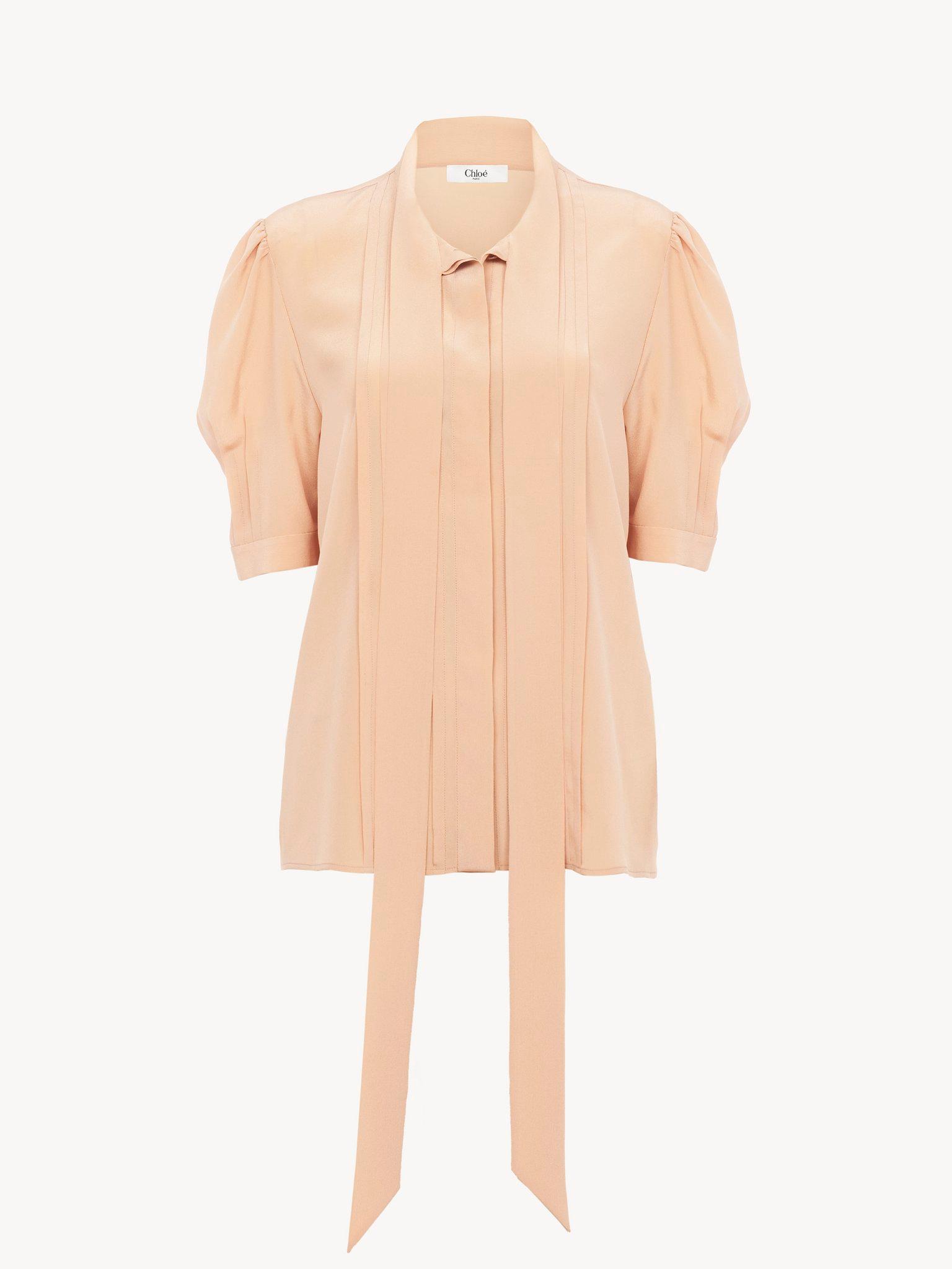 Lavallière blouse in crêpe de chine Product Image