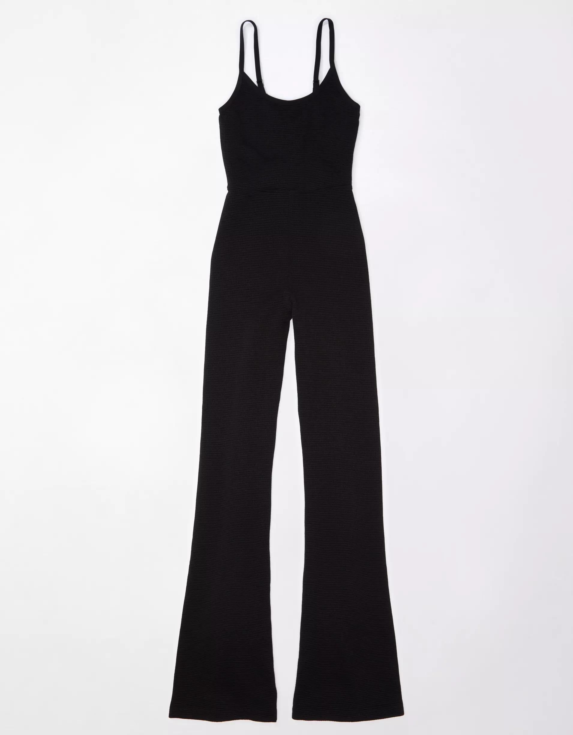 AE Knit Flare Jumpsuit Product Image