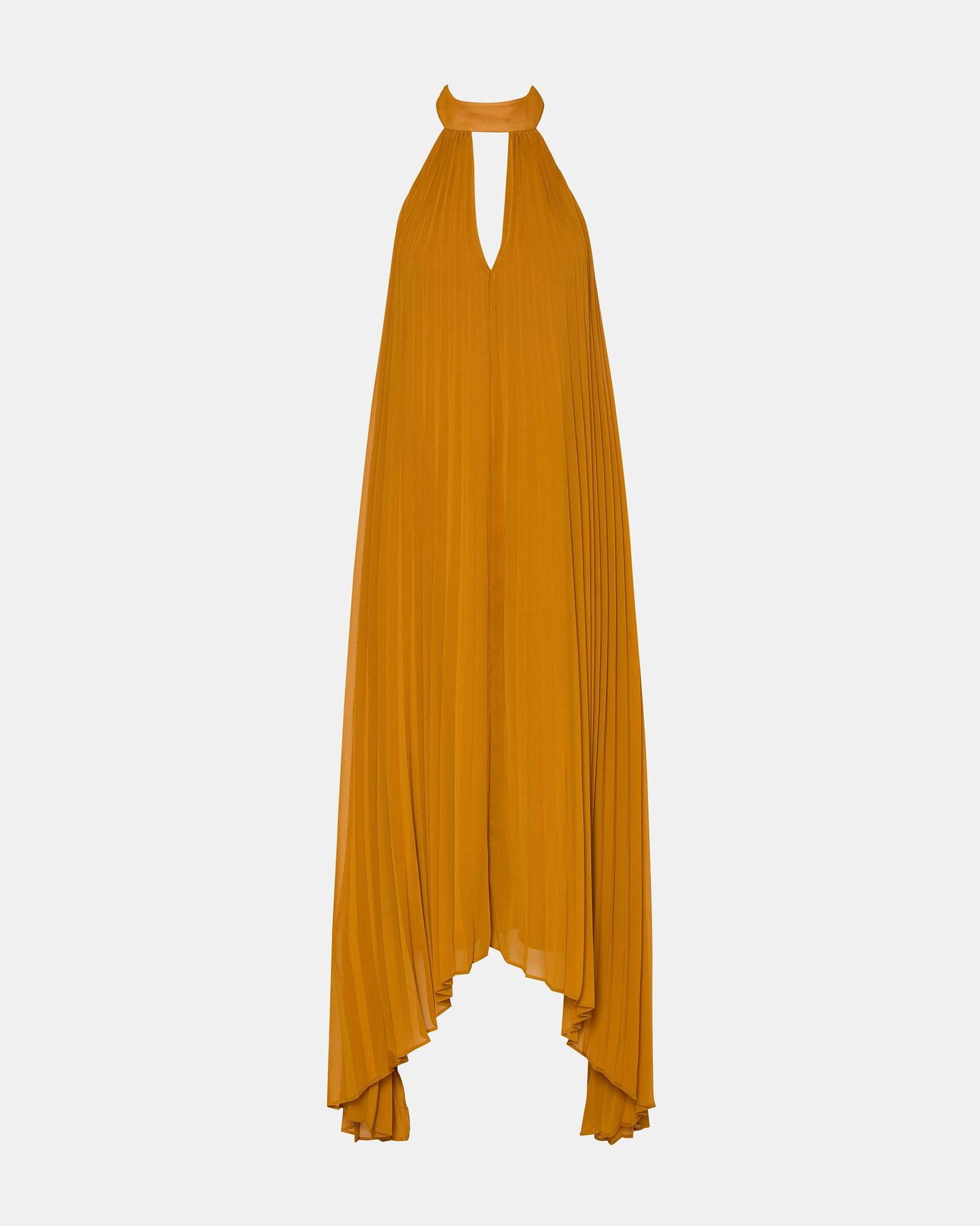 MARAYA DRESS TUSCAN GOLD Female Product Image