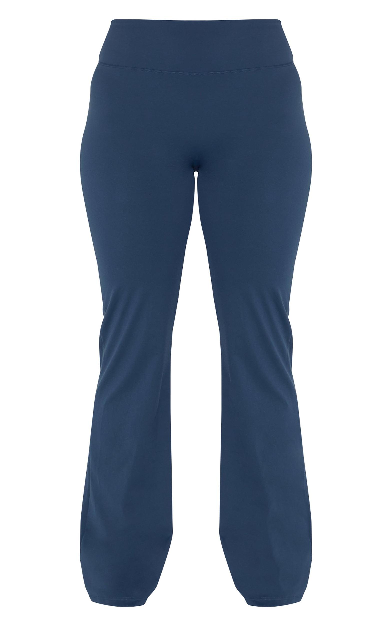 Midnight Blue Sculpt Straight Leg Yoga Pants Product Image