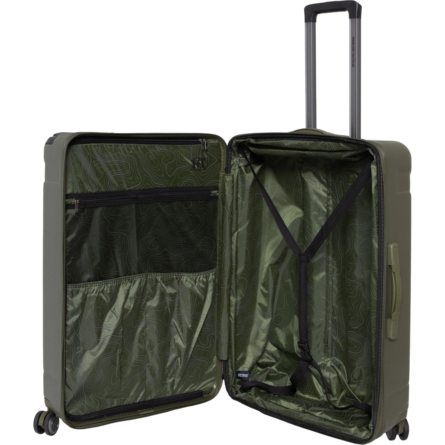HIGHLAND TACTICAL 29” Titan Spinner Suitcase - Hardside, Expandable, Dark Green Product Image