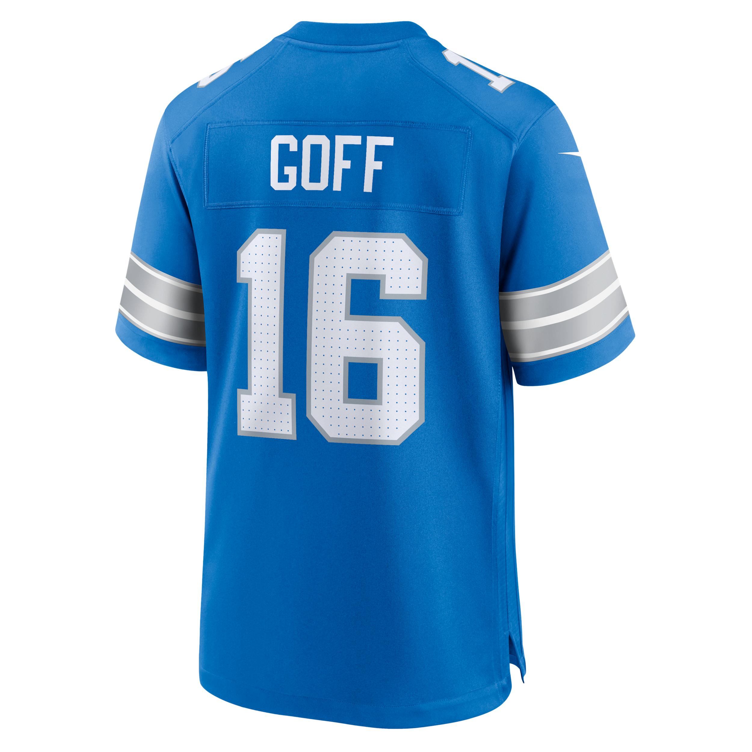 Jared Goff Detroit Lions Nike Mens NFL Game Football Jersey | 67NM0B9K9JF-DED Product Image
