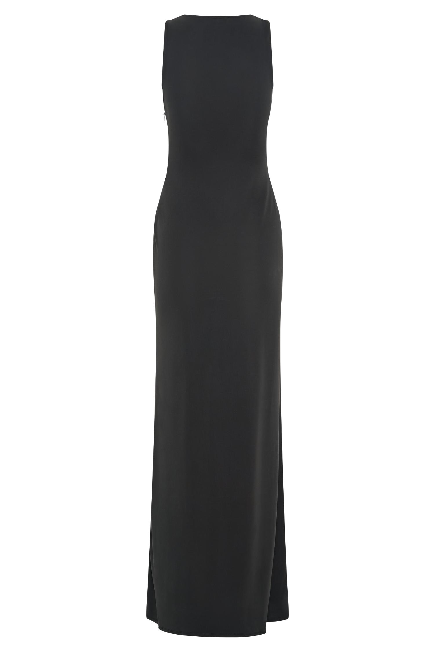 Kassidy Peached Jersey Maxi Dress - Black Product Image