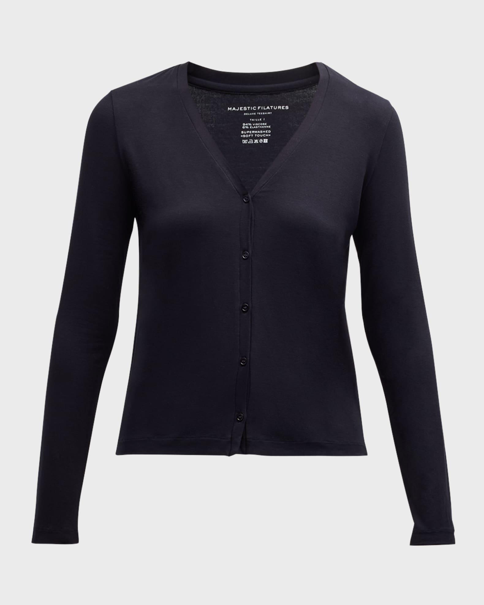 Womens Soft Touch V-Neck Cardigan Product Image