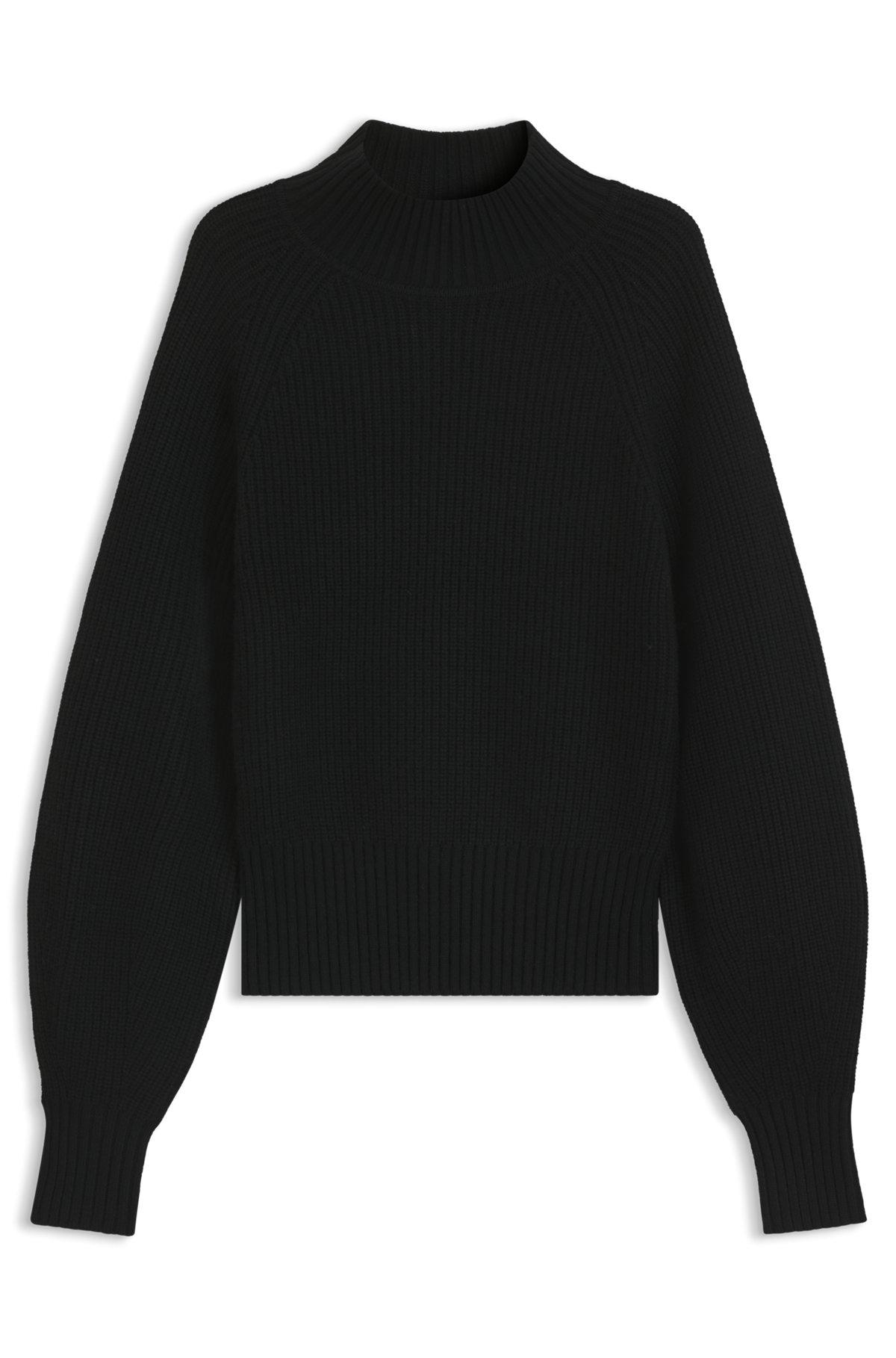Loose-fit rollneck sweater with raglan sleeves Product Image