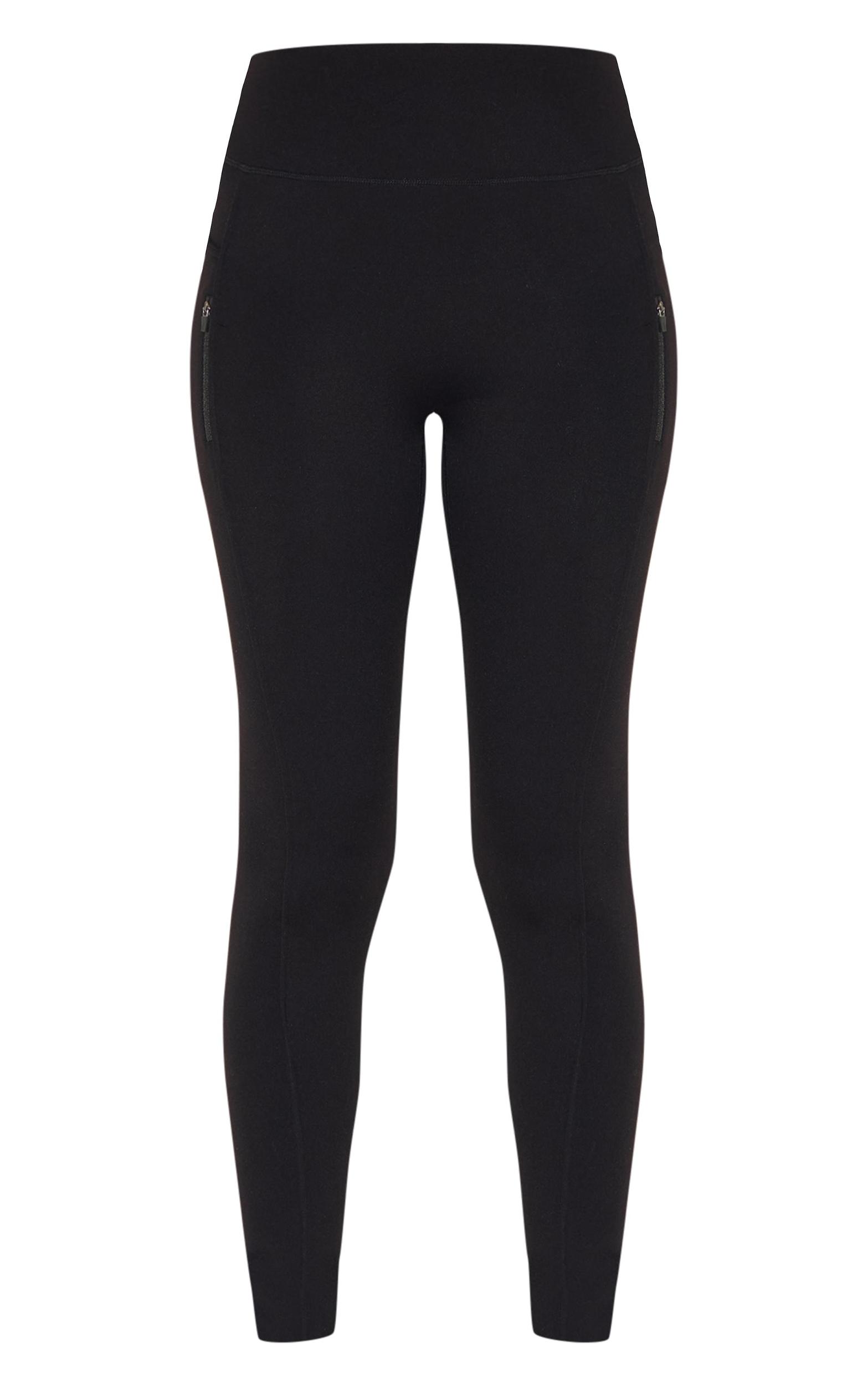 Black Sculpt Side Pocket Gym Leggings Product Image