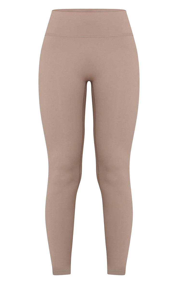Deep Taupe Ultimate Sculpt High Waist Gym Leggings Product Image