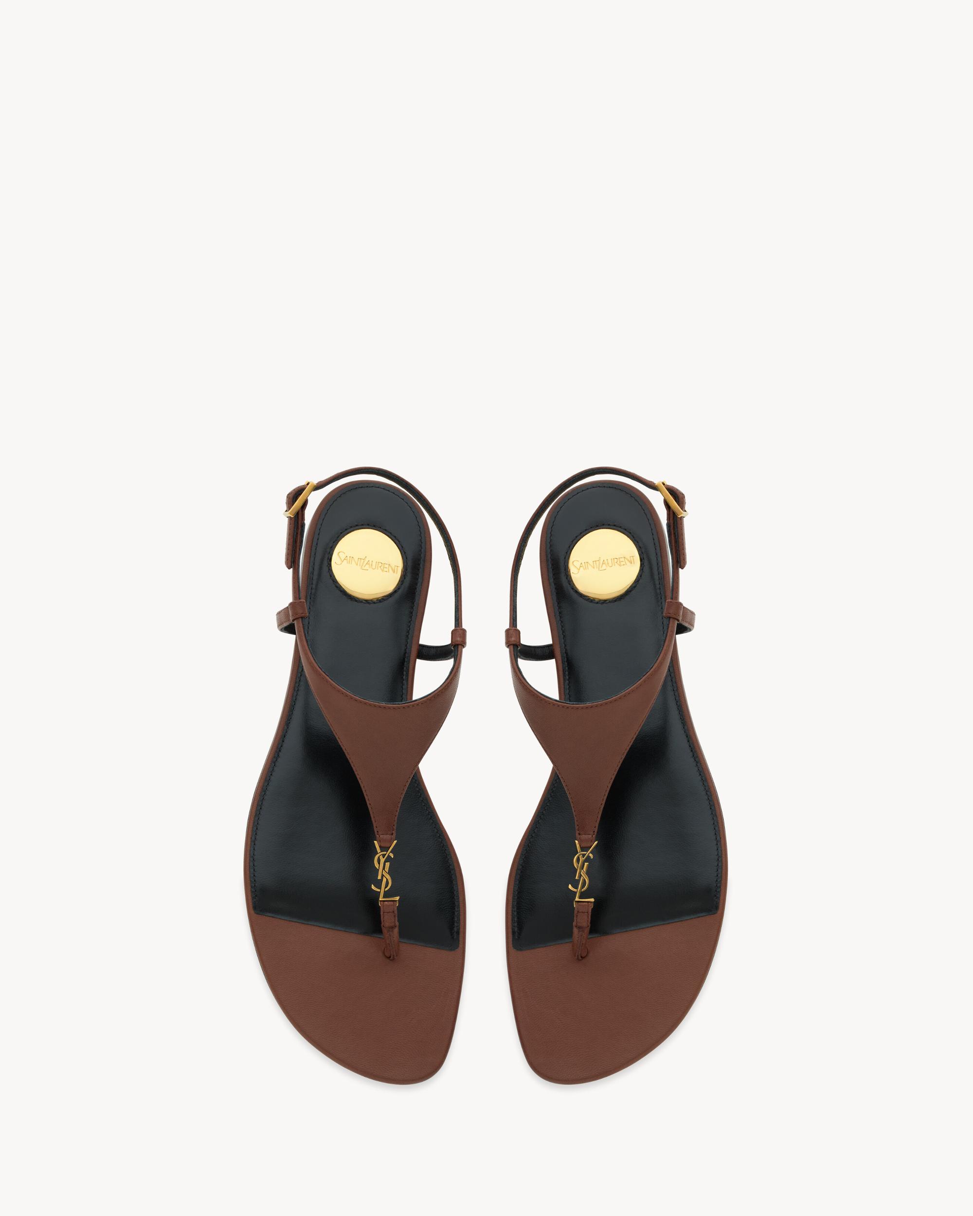 CASSANDRA sandals in smooth leather Product Image