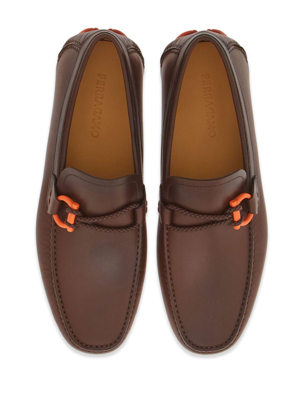 Gancini leather loafers  Product Image