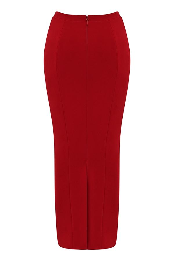 Nayara  red rose maxi skirt Product Image