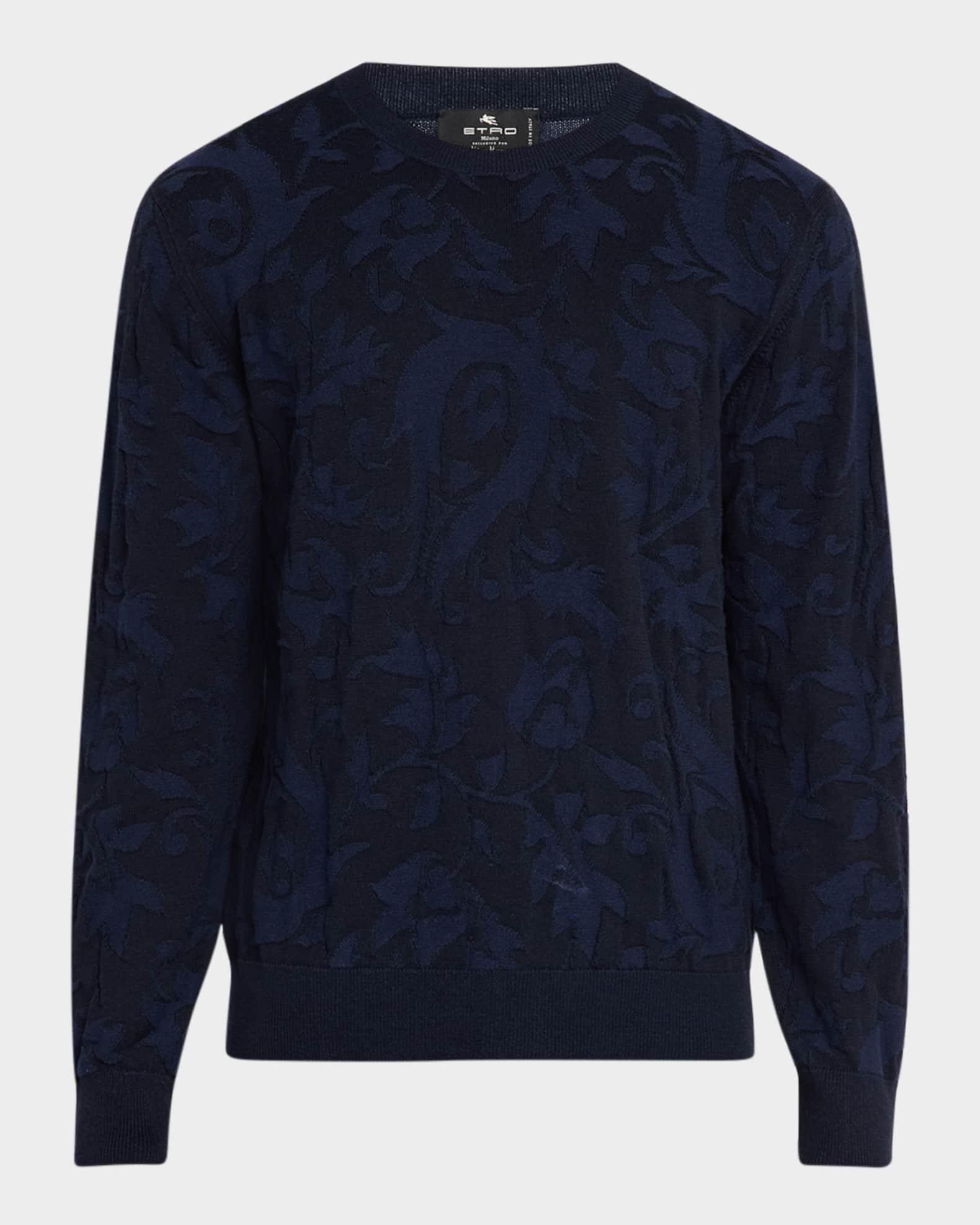 Men's Jacquard Cotton-Cashmere Sweater Product Image