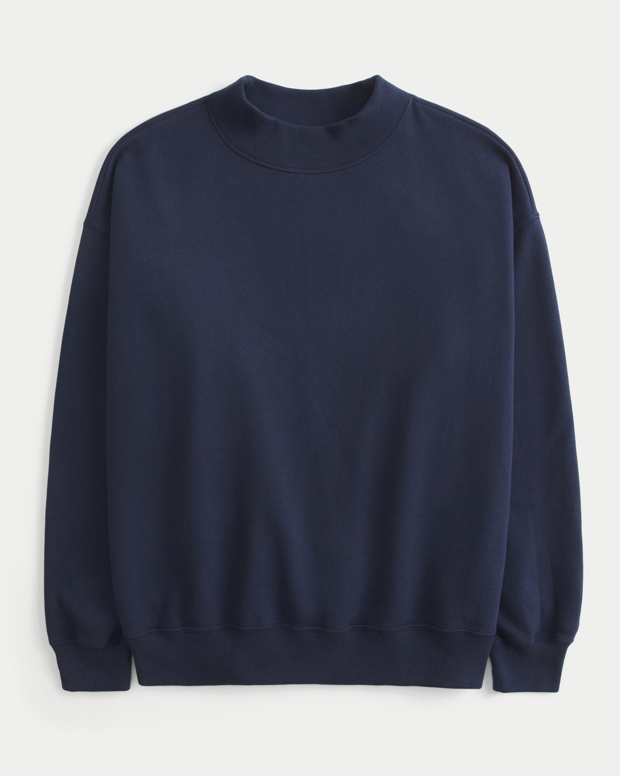 Oversized Mock-Neck Sweatshirt Product Image