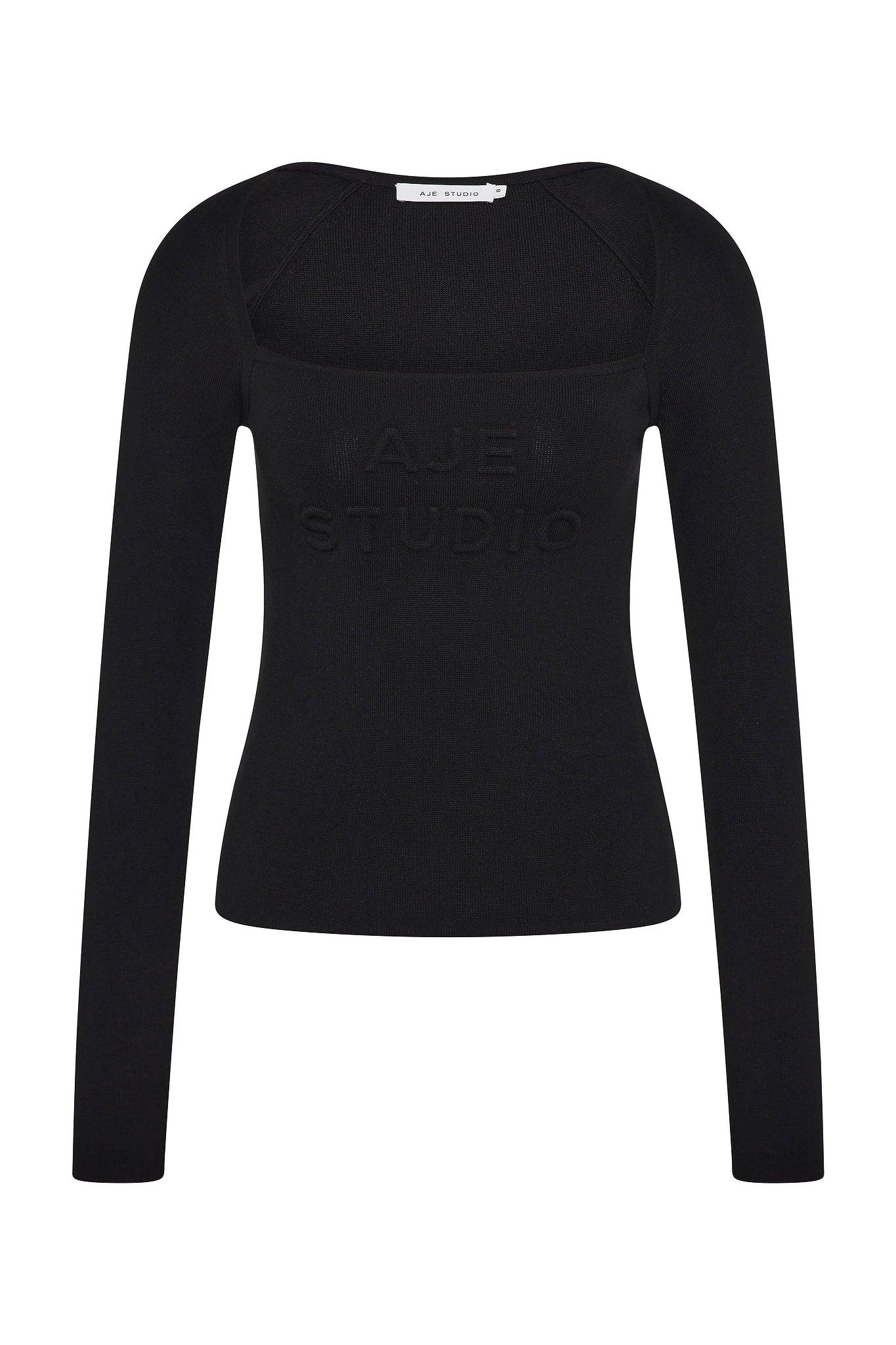 Core Knit Logo Long Sleeve Top Product Image