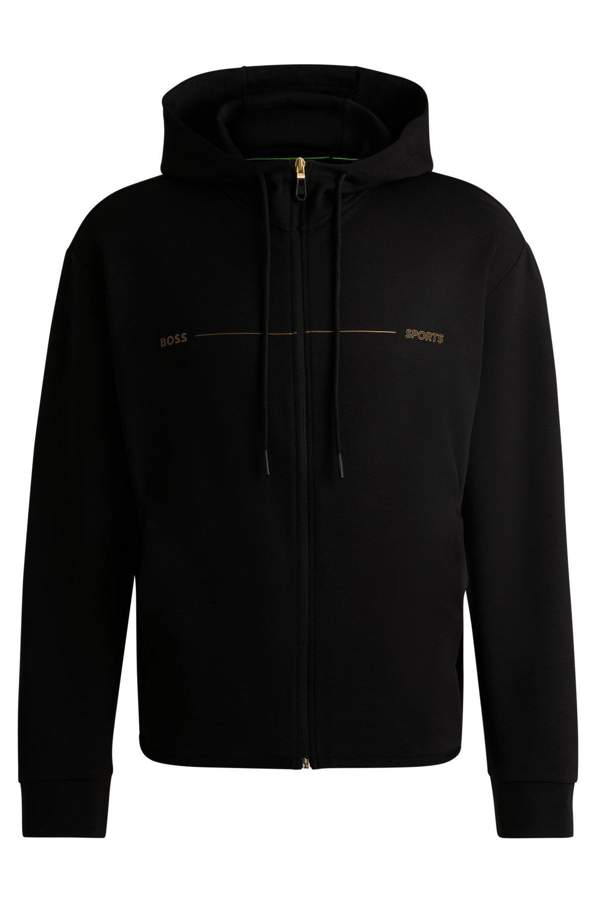 Zip-up hoodie with printed artwork Product Image
