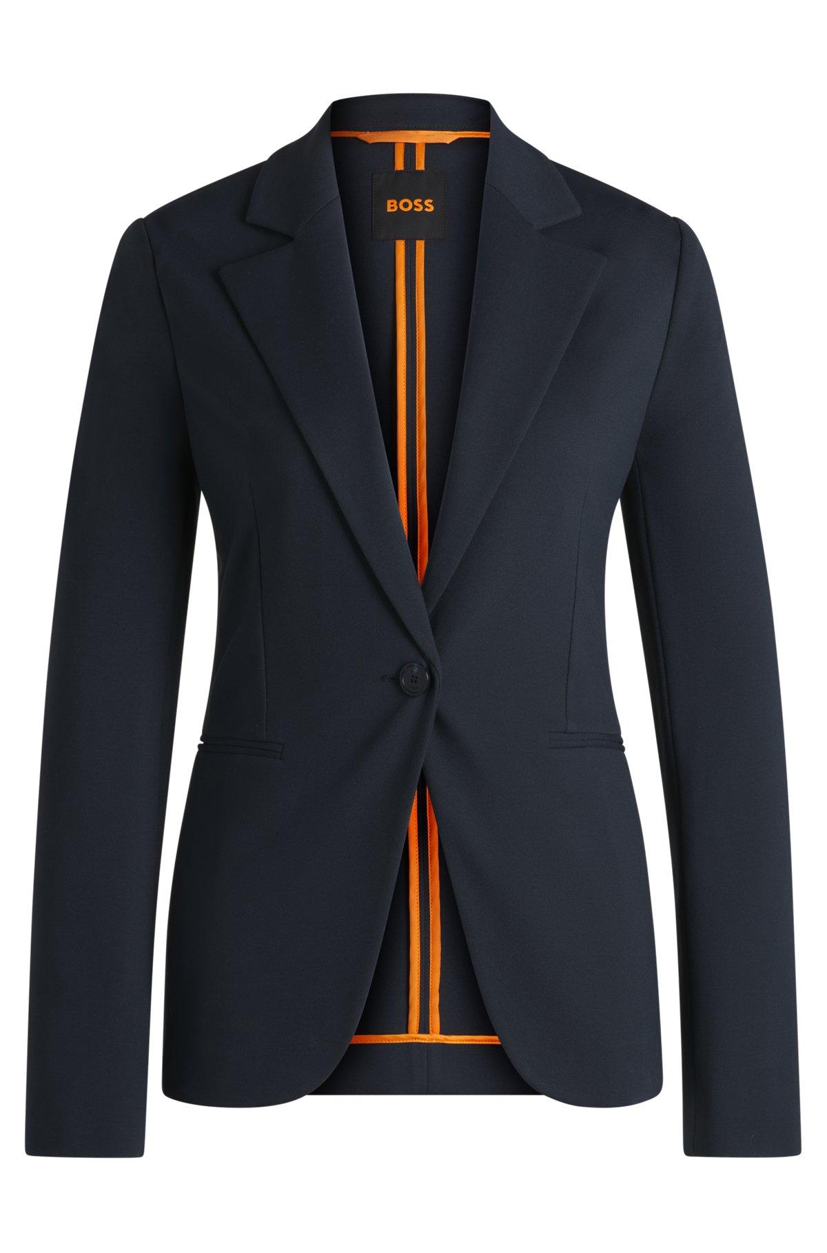 Fitted blazer in stretch jersey Product Image
