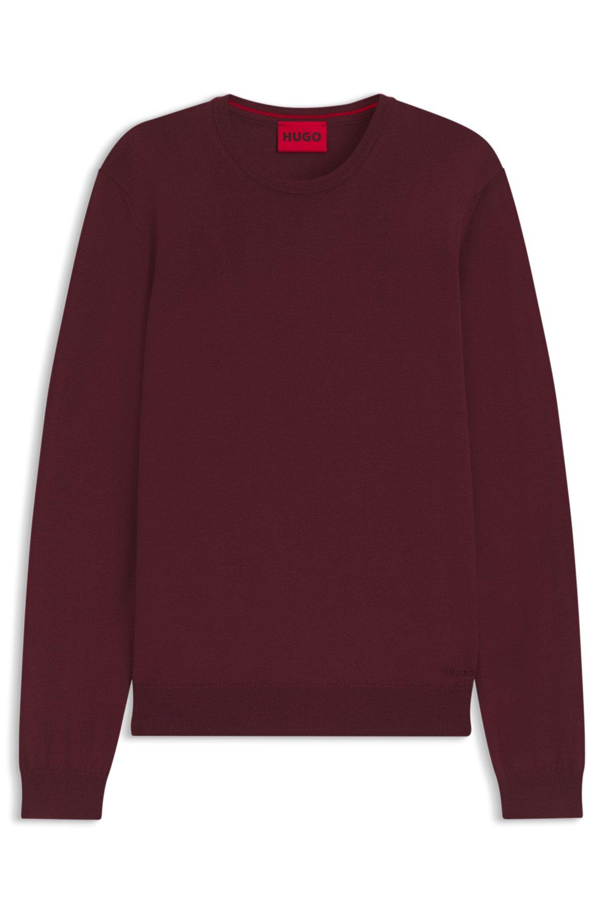 Virgin-wool sweater with embroidered logo Product Image