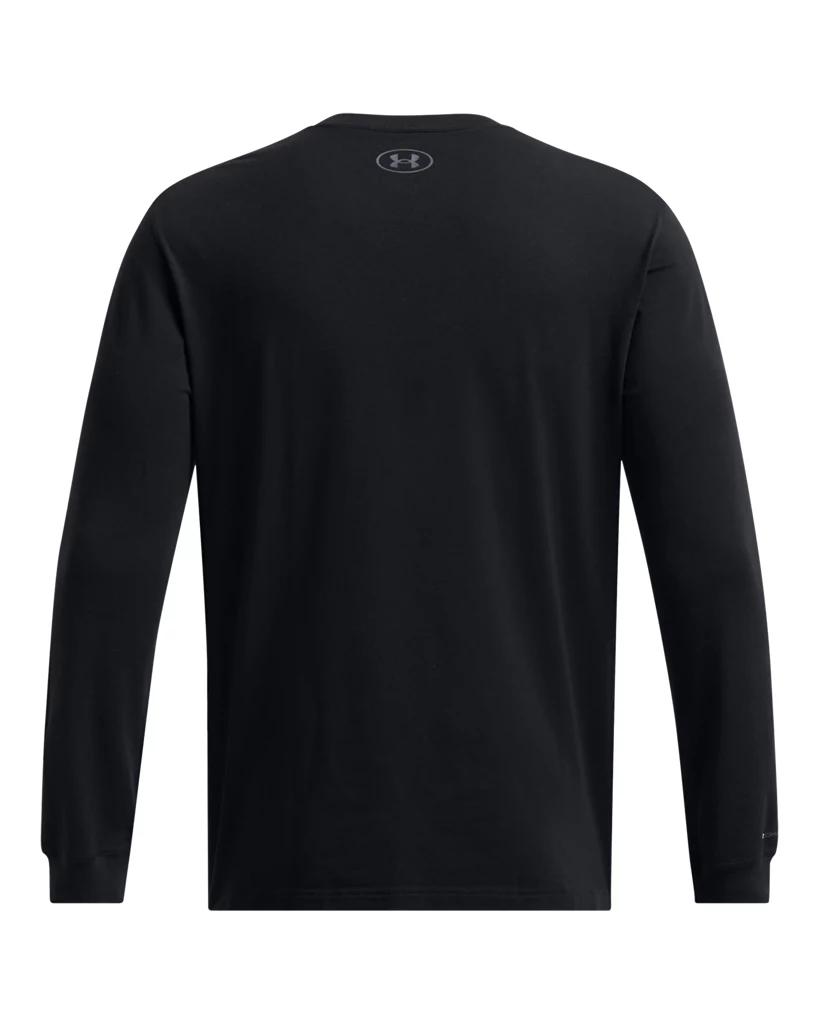 Under Armour Mens Under Armour Icon Charged Cotton Long Sleeve - Mens Ultimate Black/Castlerock Product Image