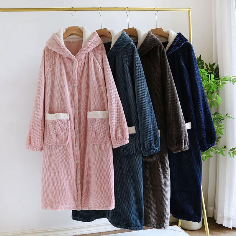 Couple Matching Hooded Pajama Robe (Various Designs) Product Image