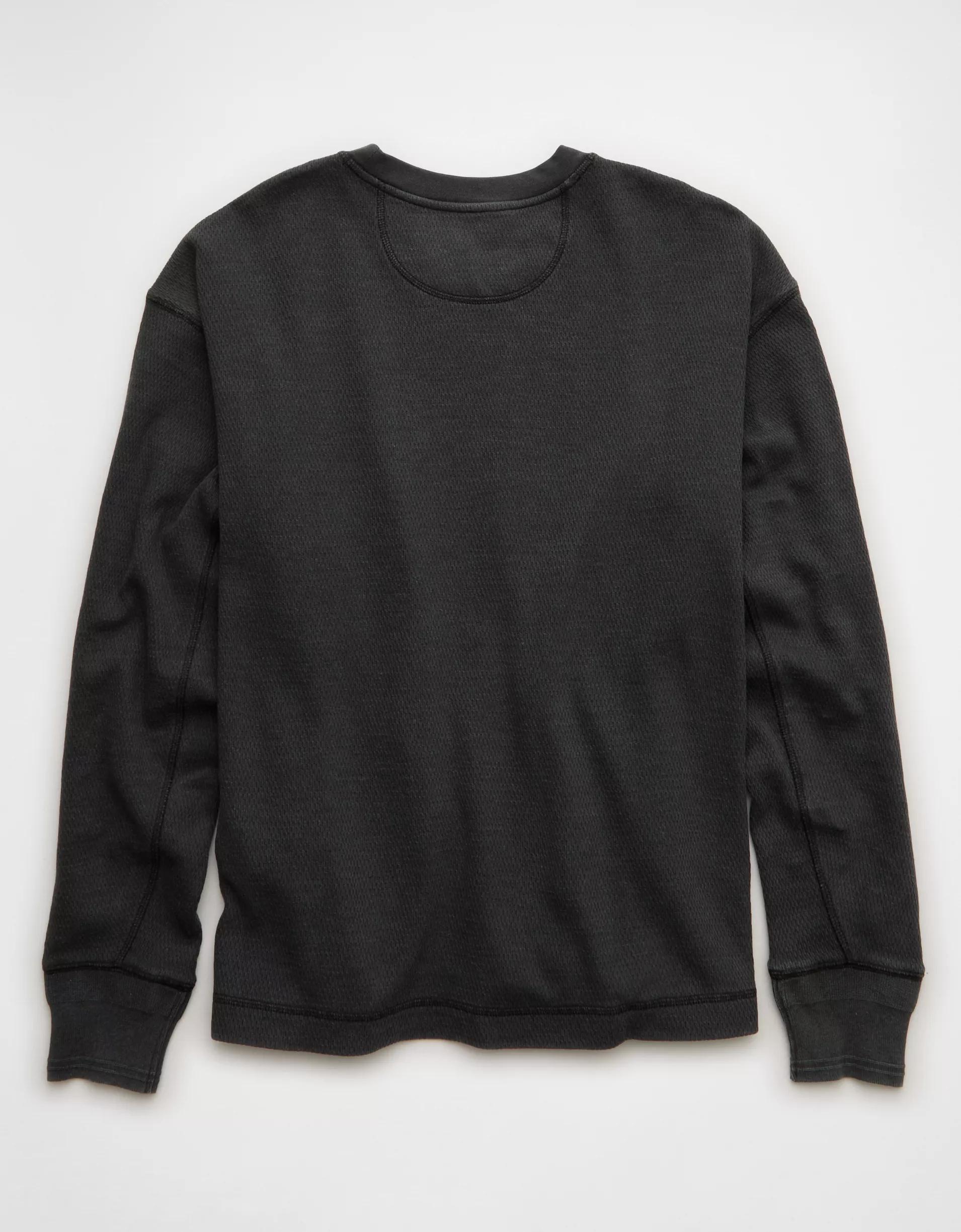 AE Boxy Washed Thermal Shirt Product Image