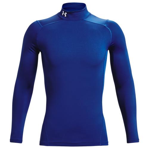 Under Armour Mens Under Armour CG Armour Comp Mock - Mens Black/Charcoal Lt Heather Product Image