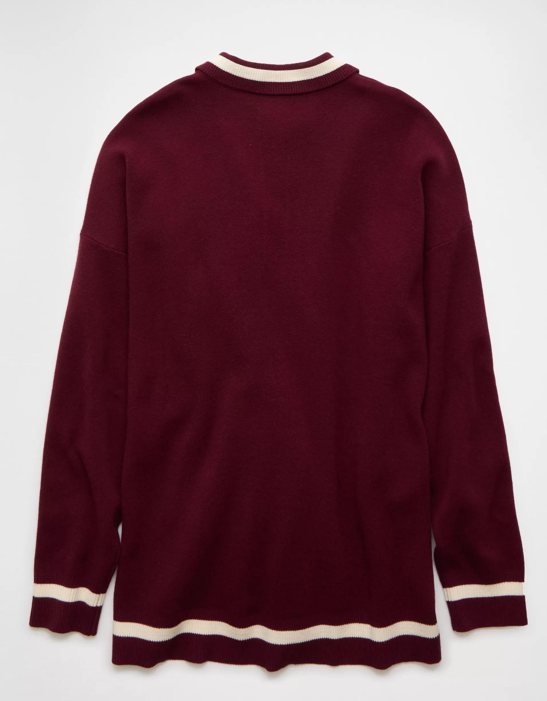 AE Oversized Polo Sweater Product Image