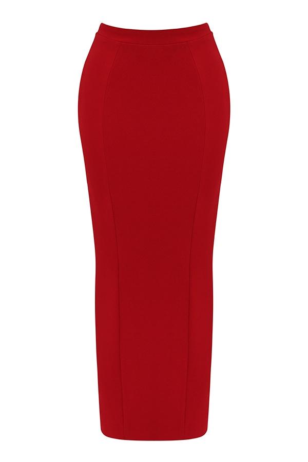 Nayara  red rose maxi skirt Product Image