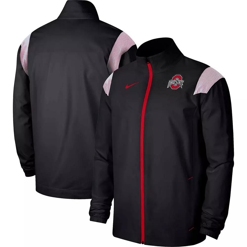 Men's Nike Black Ohio State Buckeyes Woven Full-Zip Jacket,  Product Image